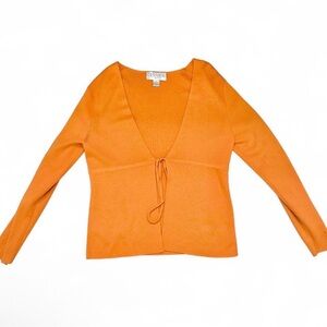 Orange Women's Cardigan Sweater